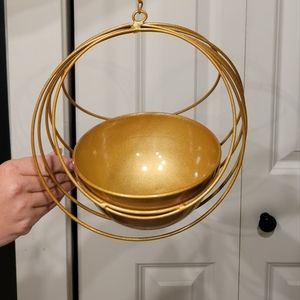 Brand new Gold hanging planter